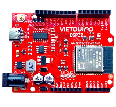 Mạch Vietduino Wifi BLE ESP32 (Arduino Compatible)