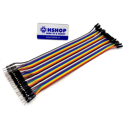Dây Cắm Breadboard đực cái 20cm cáp dẹt 40 sợi M-F Jumper Wire