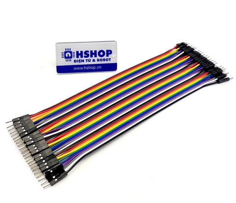 Dây Cắm Breadboard đực đực 20cm cáp dẹt 40 sợi M-M Jumper Wire