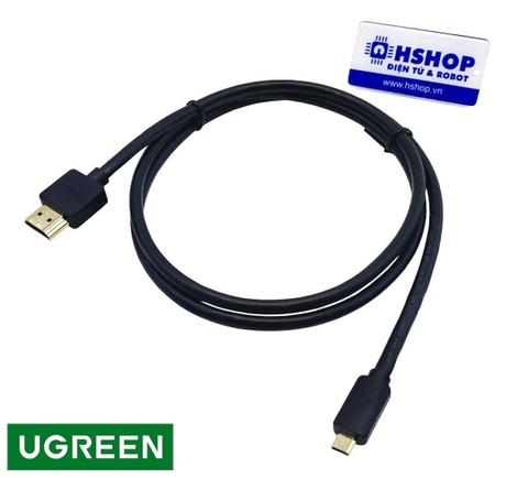 Cáp Micro HDMI to HDMI dài 1m hỗ trợ 4K@60Hz cao cấp 30148 chính hãng Ugreen