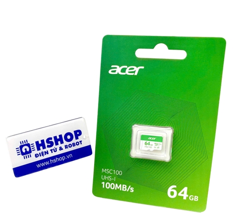 Thẻ nhớ MicroSDXC ACER MSC100 Class 10 UHS-I 64GB chính hãng