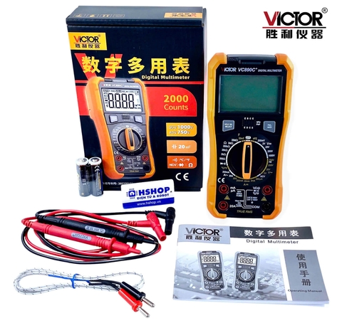 Đồng hồ đa năng VOM Digital Multimeter Victor VC890C+