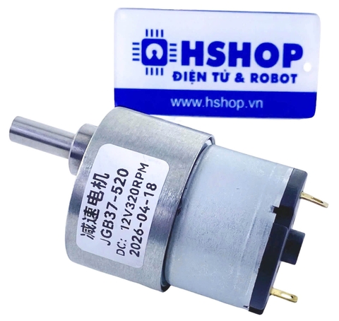 Động cơ DC giảm tốc GB37-520 DC Geared Motor 12V 320RPM