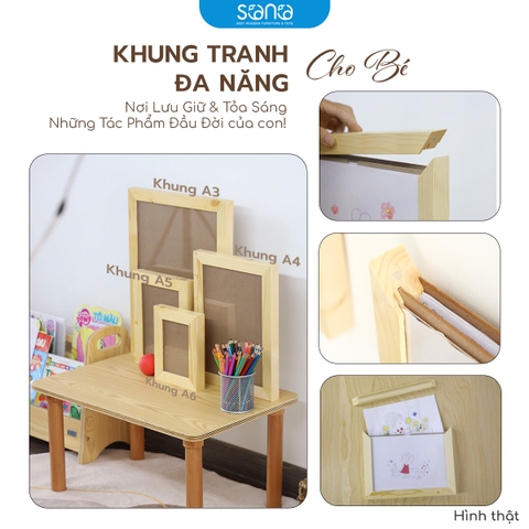 Khung tranh, khung lưu trữ tranh vẽ cho bé SONO