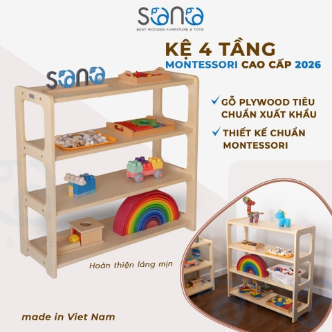 Kệ đồ chơi 4 tầng cao cấp SONO SK1