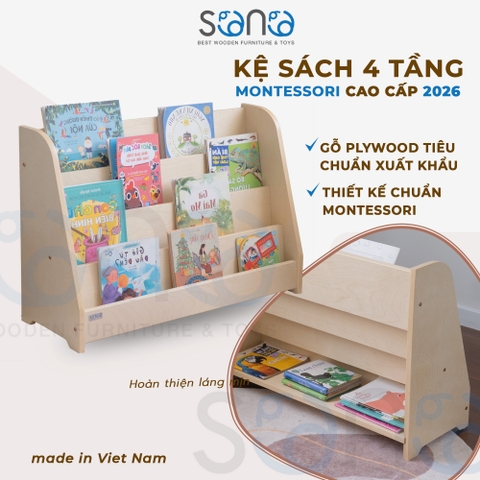 Kệ sách 4 tầng Cao Cấp SONO SB2