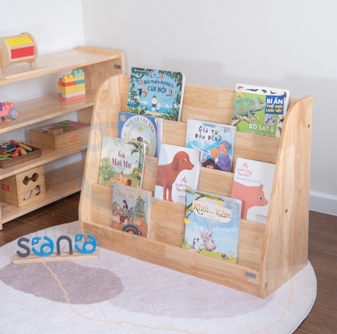 Kệ sách cho bé 4 tầng Cao Su SONO SB3
