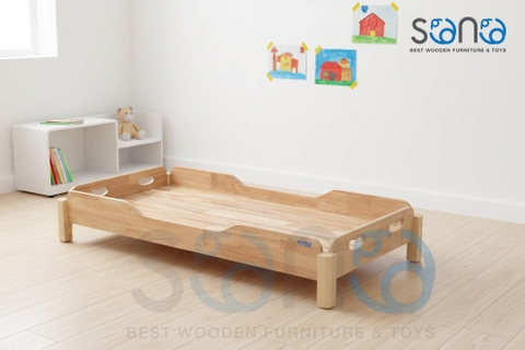 Giường mầm non Sono gỗ cao su