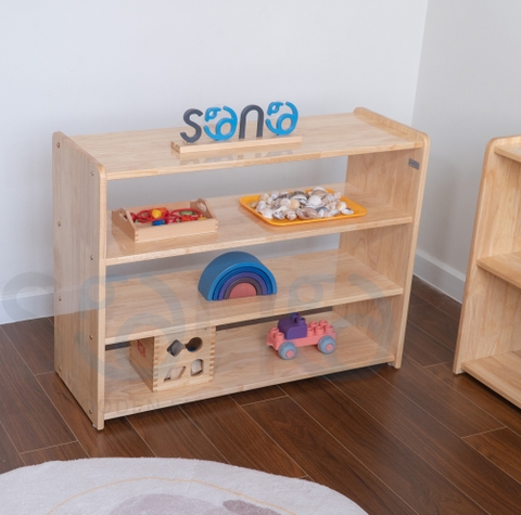 Kệ Montessori 4 tầng gỗ Cao su SONO SK2