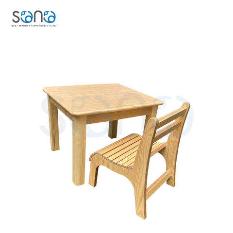 Bàn và ghế hình vuông cho trẻ mới biết đi- S338