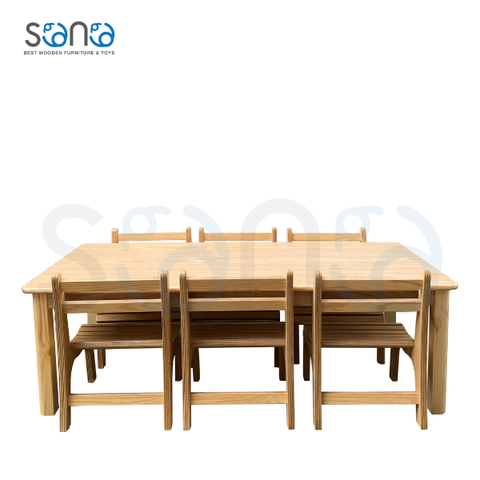 Bàn và ghế chữ nhật - S345
