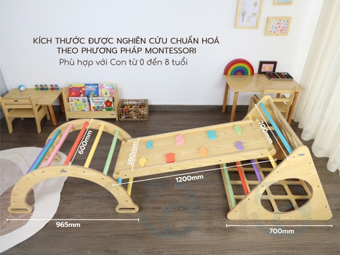 Thang leo Pikler SONO CV1 chuẩn Montessori