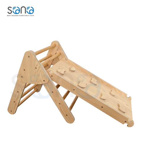 Tam giác Pikler mini kết hợp ván trượt - V115