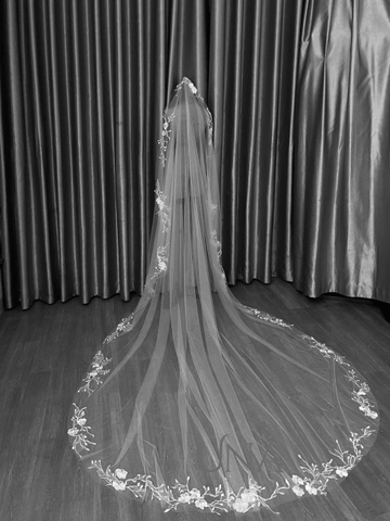 Voan Cài Đầu Cô Dâu V02