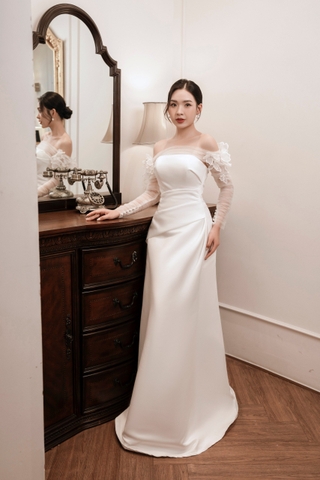 Váy Đi Bàn Luxury Wedding Gown CD21