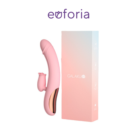 Dildo rung Poppy có đầu lưỡi liếm 10 chế độ hãng Galaku