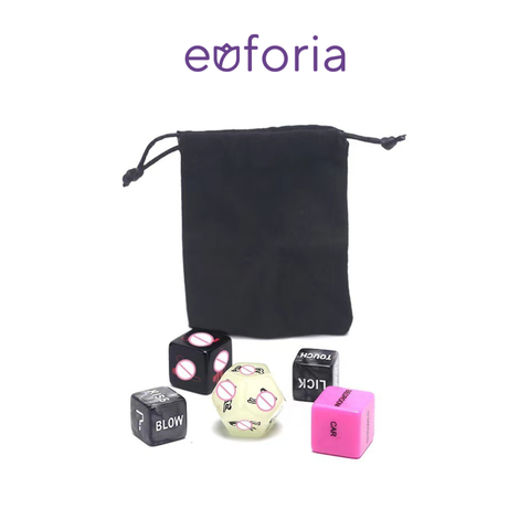 Bộ xúc xắc tình yêu kèm túi nhung