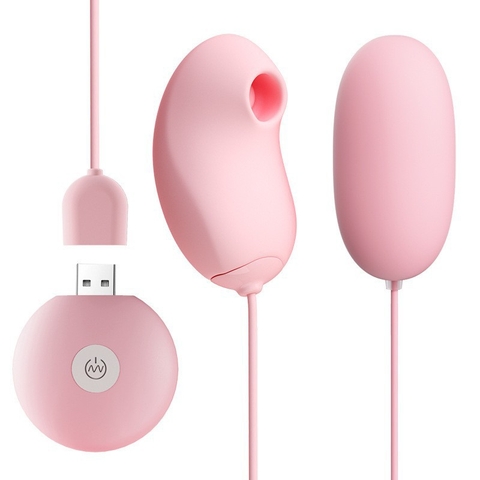 Trứng rung hút Tulip 2 đầu sạc USB 10 chế độ rung