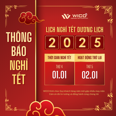 Wico Thông Báo Lịch Nghỉ Tết Dương Lịch 2025