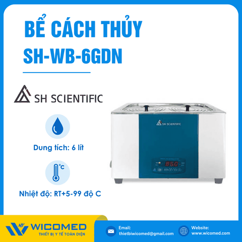 Bể Cách Thuỷ 6 Lít SH Scientific SH-WB-6GDN