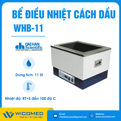 Bể Điều Nhiệt Cách Dầu 11 Lít Daihan WHB-11