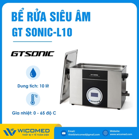 Bể Rửa Siêu Âm Có Gia Nhiệt Gtsonic GT SONIC-L10 | 10 Lít