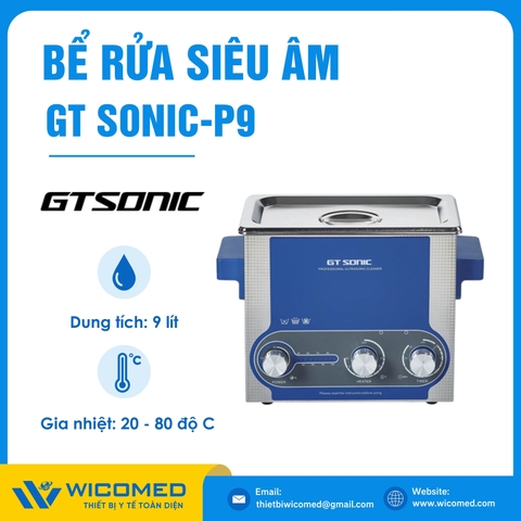 Bể Rửa Siêu Âm Có Gia Nhiệt Gtsonic GT SONIC-P9 | 9 Lít