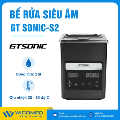 Bể Rửa Siêu Âm Có Gia Nhiệt Gtsonic GT SONIC-S2 | 2 Lít