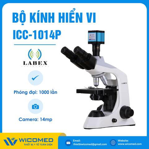 Bộ Kính Hiển Vi Kết Nối Máy Tính ICC-1014P | Camera 14MP