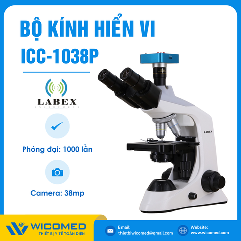 Bộ Kính Hiển Vi Kết Nối Máy Tính ICC-1038P | Camera 38MP