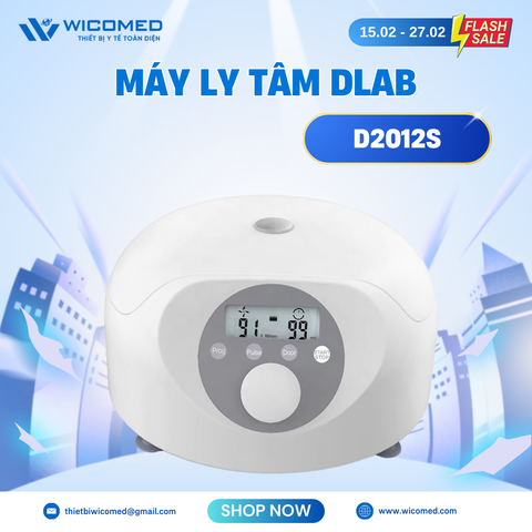 Máy Ly Tâm Tốc Độ Cao Dlab 12 Ống 1.5/2.0ml D2012S