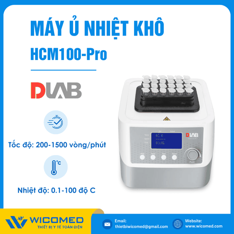Máy Ủ Nhiệt Khô 0.1-100 Độ C Dlab HCM100-Pro