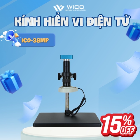 Kính Hiển Vi Điện Tử ICO-38MP | Phóng Đại 180 Lần
