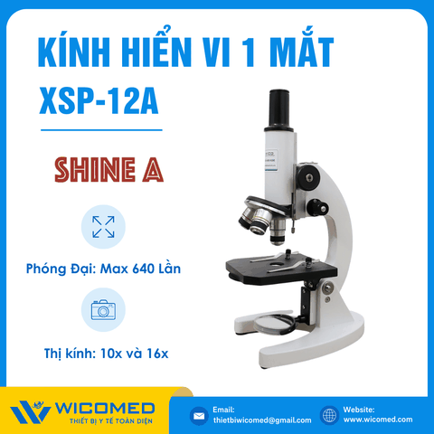 Kính Hiển Vi Sinh Học 1 Mắt Shine A XSP-12A