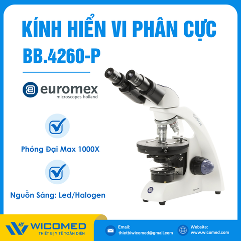 Kính Hiển Vi Phân Cực 1000 Lần Euromex BB.4260-P