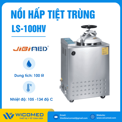 Nồi Hấp Tiệt Trùng Sấy Chân Không 100 Lít Jibimed LS-100HV