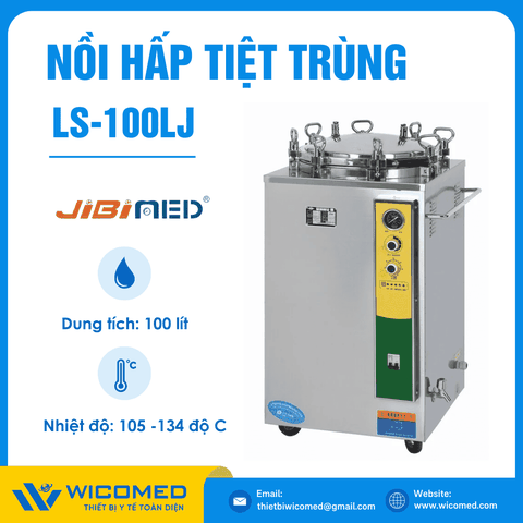 Nồi Hấp Tiệt Trùng Kiểu Cơ 120 Lít Jibimed LS-100LJ