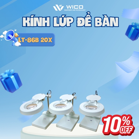 Kính Lúp Để Bàn Trung Quốc LT-86B (Kiểu Thân Cọc)