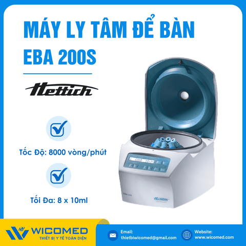 Máy Ly Tâm 8000 Vòng/Phút Hettich EBA 200S