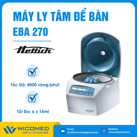 Máy Ly Tâm 4000 Vòng/Phút Hettich EBA 270
