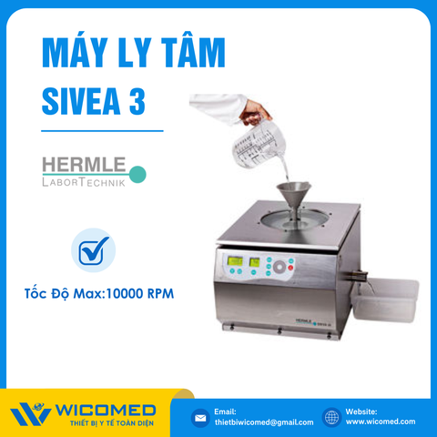 Máy Ly Tâm Lọc Tách Hermle SIEVA-3