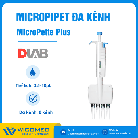MicroPette Plus Đa Kênh Dlab 0,5-10μL