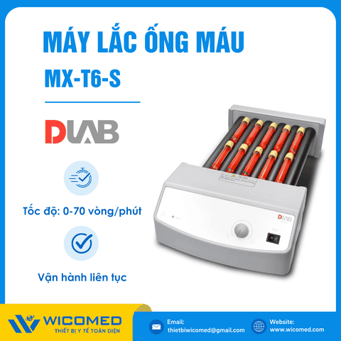 Máy Lắc Ống Máu Kiểu Con Lăn Dlab MX-T6-S