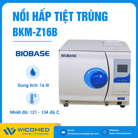 Nồi Hấp Để Bàn Sấy Chân Không 16 Lít Biobase BKM-Z16B
