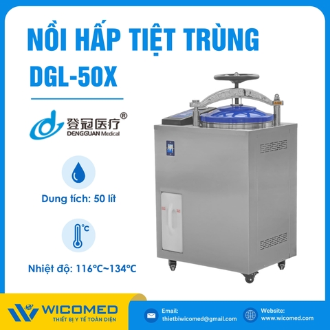 Nồi Hấp Tiệt Trùng Có Sấy Dengguan DGL-50X | 50 Lít