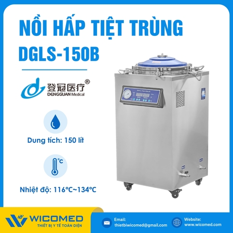 Nồi Hấp Tiệt Trùng Kiểu Đứng Dengguan DGLS-150B | 150 Lít