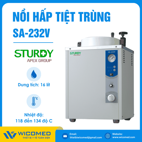 Nồi hấp tiệt trùng để bàn 16 lít Sturdy SA-232V