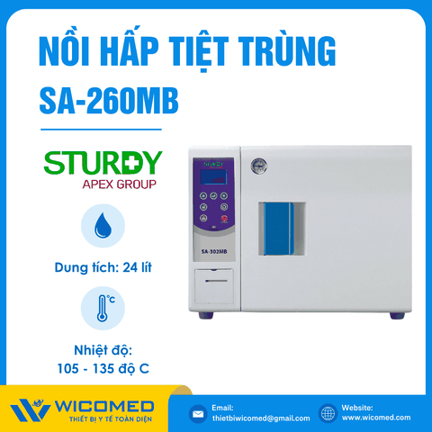 Nồi Hấp Tiệt Trùng Sấy Chân Không Máy In Sturdy SA-260MB