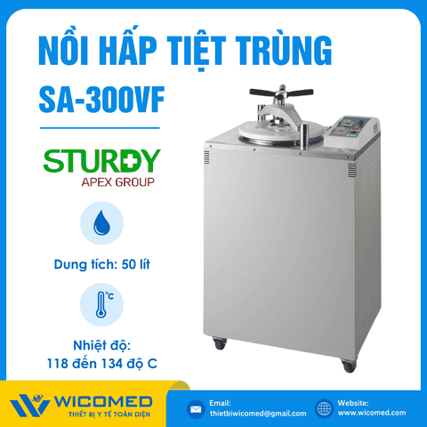 Nồi Hấp Tiệt Trùng Sấy Tự Động 50 Lít Sturdy SA-300VF
