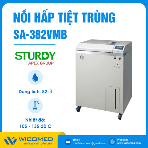 Nồi Hấp Tiệt Trùng Sturdy Đài Loan SA-382VMB | 82 lít